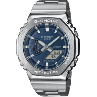 CASIO 卡西歐 G-SHOCK 金屬光系列八角雙顯電子錶手錶 GM-2110D-2B