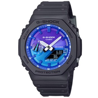 【聊聊甜甜價】CASIO G-SHOCK 絢麗火焰 八角雙顯腕錶 GA-2100FL-1A