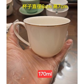 二手餐具,雀巢白瓷金邊咖啡杯組,一杯兩盤, 三件商品打包一起賣