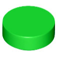 【金磚屋】98138BGR10 LEGO 樂高零件 Bright Green Tile, Round 1 x 1