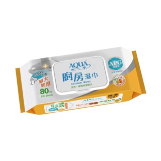 AQUA水 廚房濕巾 (80抽x12包/箱)