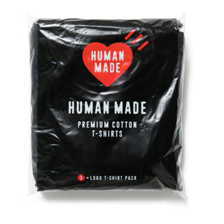 現貨 日本正品 HUMAN MADE 黑色T恤 素T 短T 3件組 3PACK T-SHIRT SET