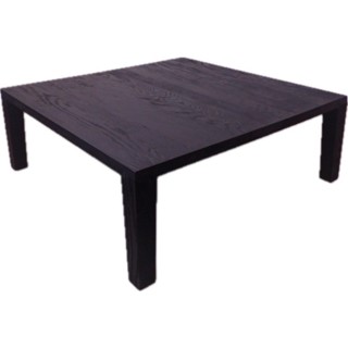 Zen 禪風小茶几燈桌, 全橡木實木, 55x55x46公分, 黑色, 原價13520 出清價 4100!