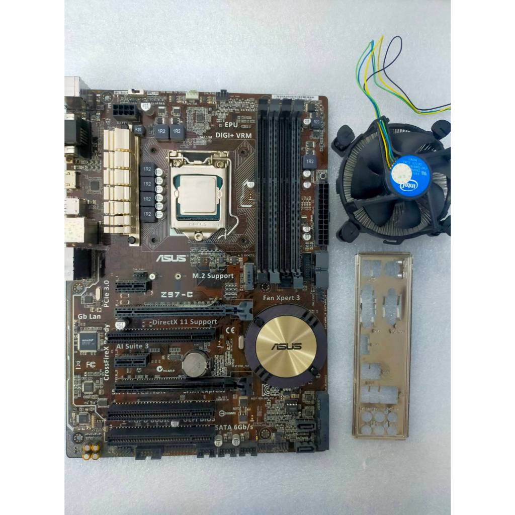 ASUS華碩 Z97-C / Z97-P主機板+風扇+檔板+CPU i7-4790 / i7-4790K