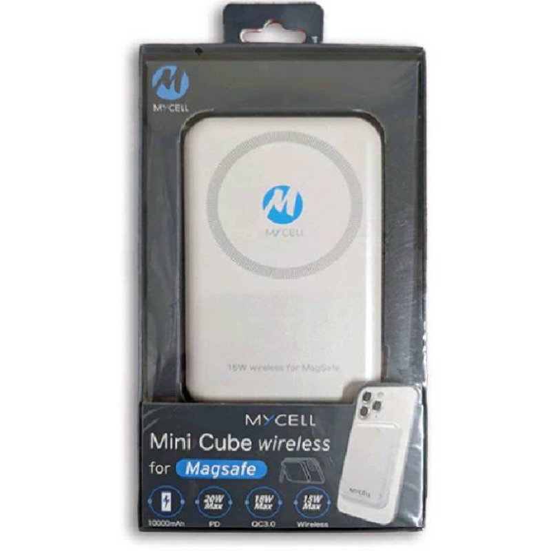 磁吸式行充/充電器/無線充電/手機充電器/行動電源/MY-CELL Mini cube wireless