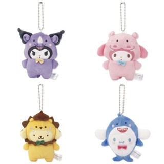花見雜貨～日本進口全新正版三麗鷗動物裝玩偶吊飾小娃娃吊飾美樂蒂庫洛米酷洛米布丁狗大耳狗喜拿狗