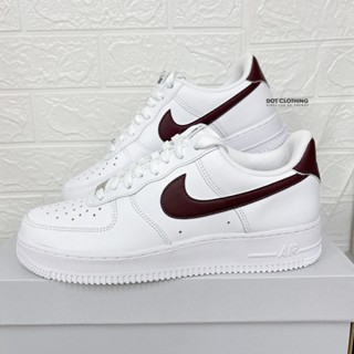 Nike Air Force 1 酒紅 AF1 皮革 FJ4146-112 白紅 休閒鞋 男款 DOT聚點
