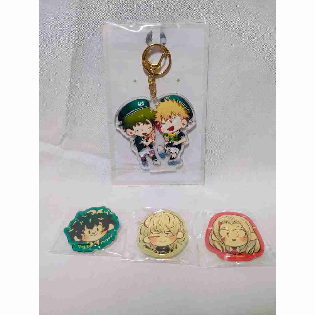 吊飾/胸章(我的英雄學院) 吊飾(兩面不同圖案):綠谷出久x爆豪勝己 胸章:綠谷出久/死柄木弔/	壞理