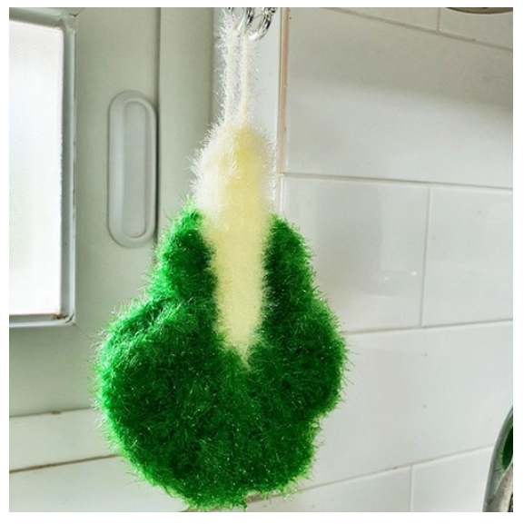 ☘KS購物網☘韓國製 趣味大白菜葉造型洗碗菜瓜布(單入)