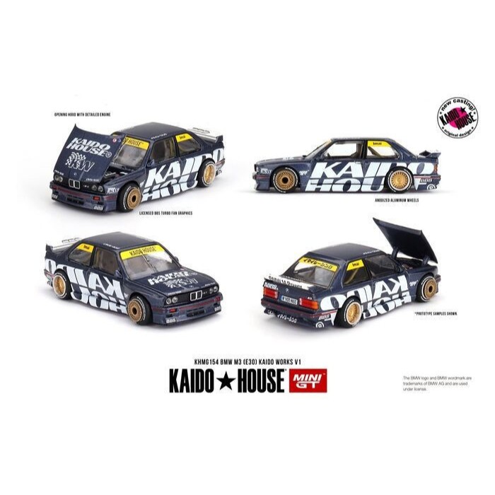 【模物】現貨 MINI GT x KAIDO HOUSE BMW M3 (E30) Kaido Works V1
