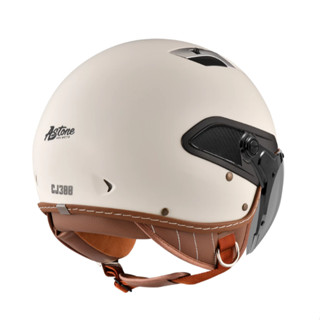 Astone CJ300 安全帽 CJ300 素色 消光冷灰 內藏墨鏡 全可拆洗 W鏡片 飛行帽 半罩