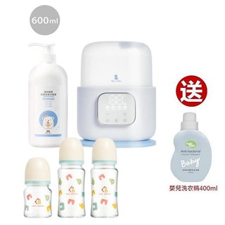 奇哥高效智慧五合一溫奶消毒機(TND626000)+酵素奶瓶蔬果洗滌+奶瓶2大1小2623元+贈洗衣精