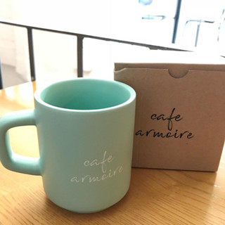 SJ 藝聲咖啡廳 Cafe Armoire衣櫥咖啡廳 絕版Tiffany藍霧面超厚馬克杯
