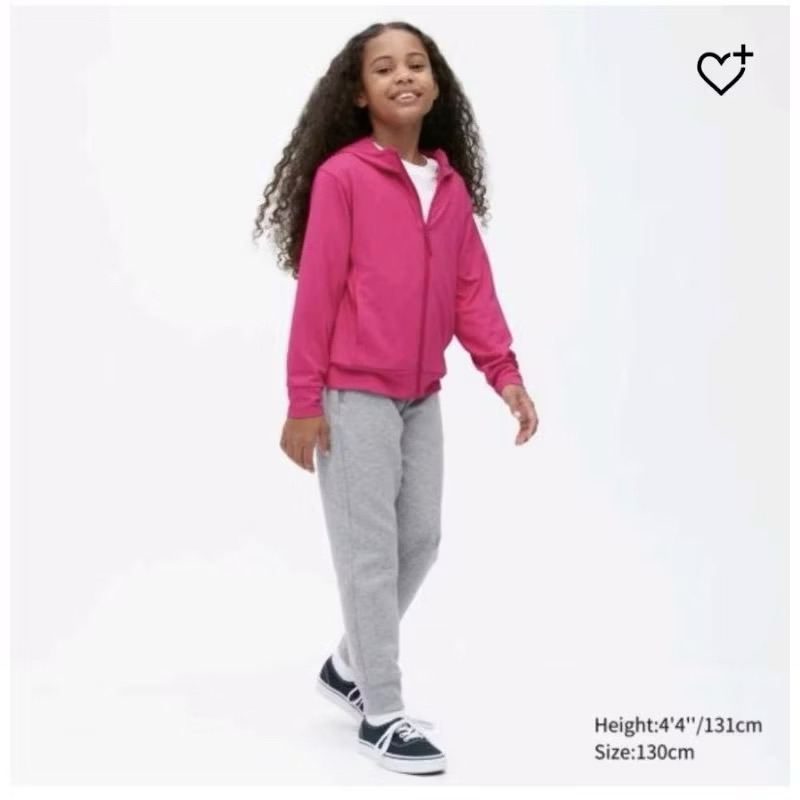 uniqlo 童裝 AIRism防曬抗UV網眼連帽外套(150公分）（432）