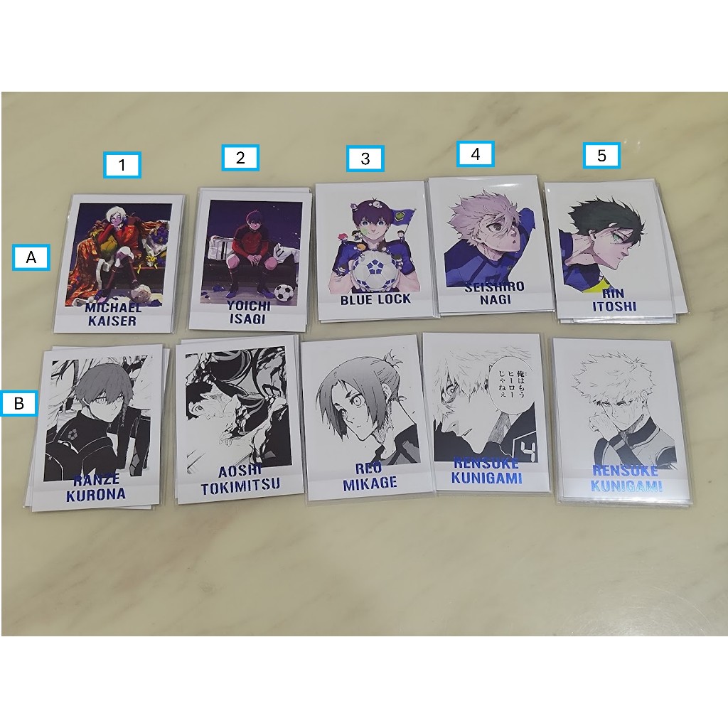 [睡睡蛙小池] 藍色監獄 拍立得 原畫 凱薩 潔世一 凪誠士郎 御影玲王 糸師凜 國神鍊介 黑名蘭士 時光青志