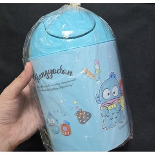 正版有標 三麗鷗 sanrio 人魚漢頓 醜魚 桌上型垃圾桶 圓桶垃圾桶 收納桶