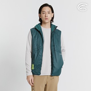 ADISI 男SMAWARM海洋溫控超撥水彈性背心 AV2421078 翡翠綠 (M-3XL)｜蚵殼棉 運動外套