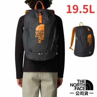 【美國 The North Face】兒童/青少年 防潑水登山揹包 19.5L 上學書包 休閒揹包/瀝青灰 52VX