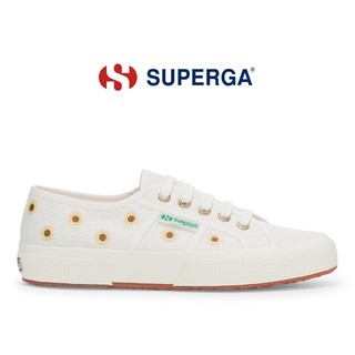SUPERGA 女鞋 休閒鞋 運動鞋 2750 經典系列 向日葵 刺繡 親子款 白 S61436W-A03
