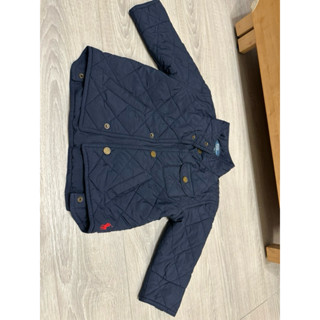 二手✨ralph lauren polo藍色舖棉 車格風衣外套24m