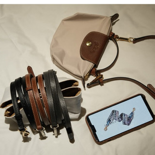 新品❗️台灣現貨 longchamp mini 包扣 背帶 調節背帶 工作室定製 實拍圖片 頭層牛皮
