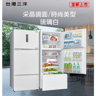 SANLUX臺灣三洋【SR-V480C】475公升三門變頻冰箱