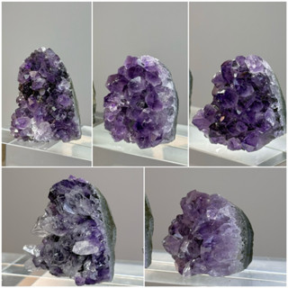 【明明天然水晶】 純天然水晶巴西紫水晶 紫晶鎮 紫晶花 水晶小擺件 可搭配消磁碗手串消磁淨化