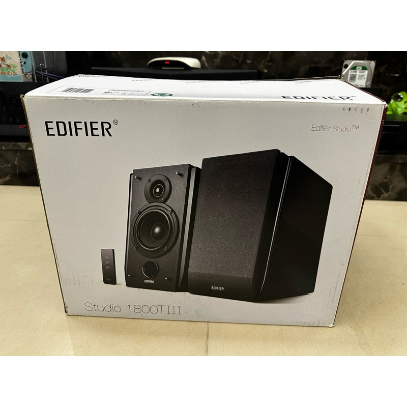 二手 品相好 EDIFIER 漫步者 R1800TIII 2.0聲道 喇叭