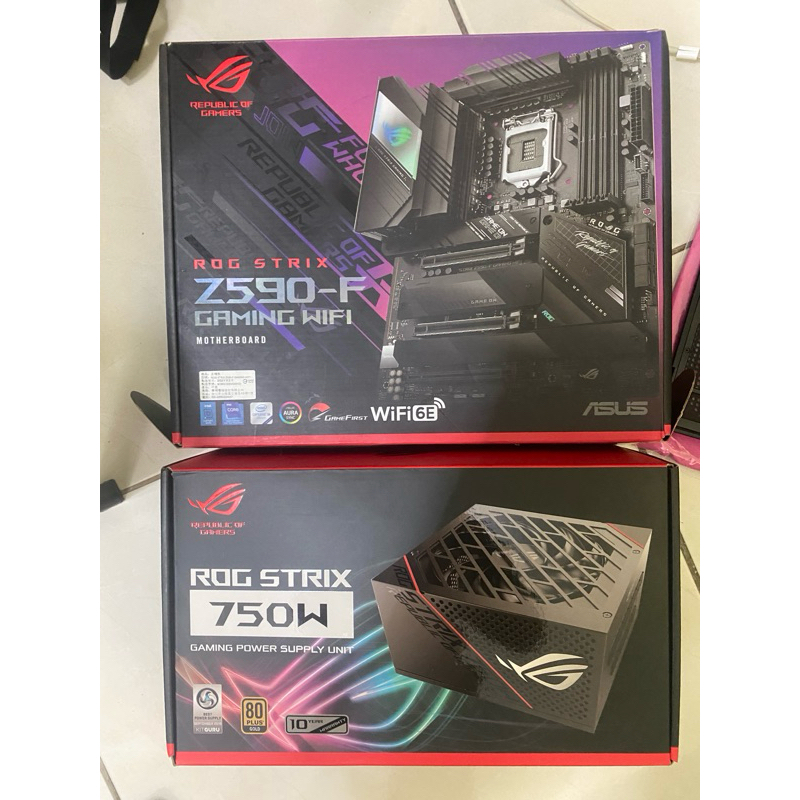 二手ROG Z590 F 主板+ROG STRIX 750W