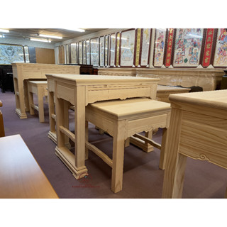 『臺灣佛俱｜鹿港神桌百年老店-手工製作首選』現代如意三抽屜神桌-4尺2-柚木(請先洽詢)