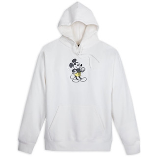 🌟正品🌟Disney迪士尼❤️ Mickey米奇❤️ 帽T🍀 100%有機純棉 厚實 刺繡 內刷毛 上衣 白色 全新