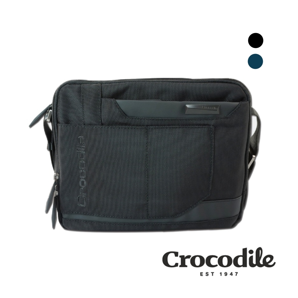 Crocodile 鱷魚皮件 男側背包 斜背包 橫式斜背包（L）Biz 3.0 系列 0104-07807