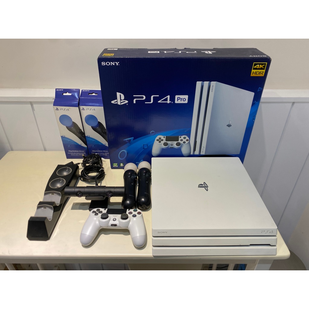PS4 PRO(冰河白)CUH-7117B原廠無改 二手