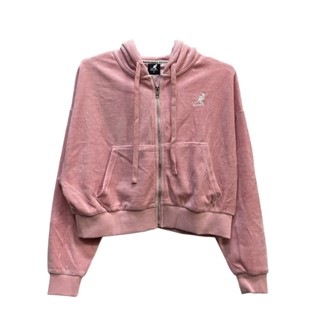 KANGOL 女款 絨毛外套 粉 6352140541