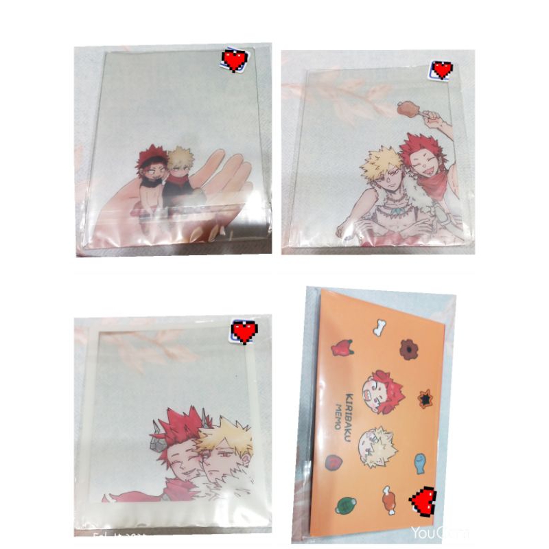 同人商品週邊 我的英雄學院 CP切爆 透卡 MEMO便條紙 切島銳兒郎 爆豪勝己