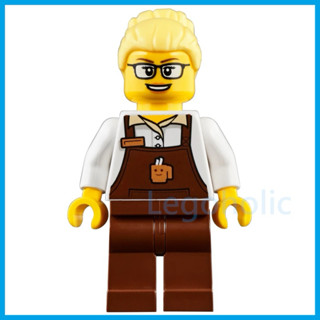 LEGO 樂高 60197 女咖啡店員 全新品 , 客運列車 電車 鐵軌 火車 咖啡 城市
