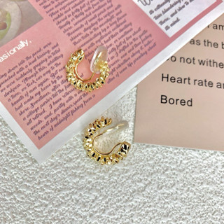 ❤️vivi飾品❤️本週新品 無耳洞 歐美時尚金色圈圈閃亮造型夾式耳環 新品折扣