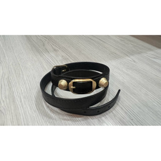巴黎世家《專櫃正品》真皮金色鉚釘手環，BALENCIAGA羊皮手鏈️🌼原價-17800元