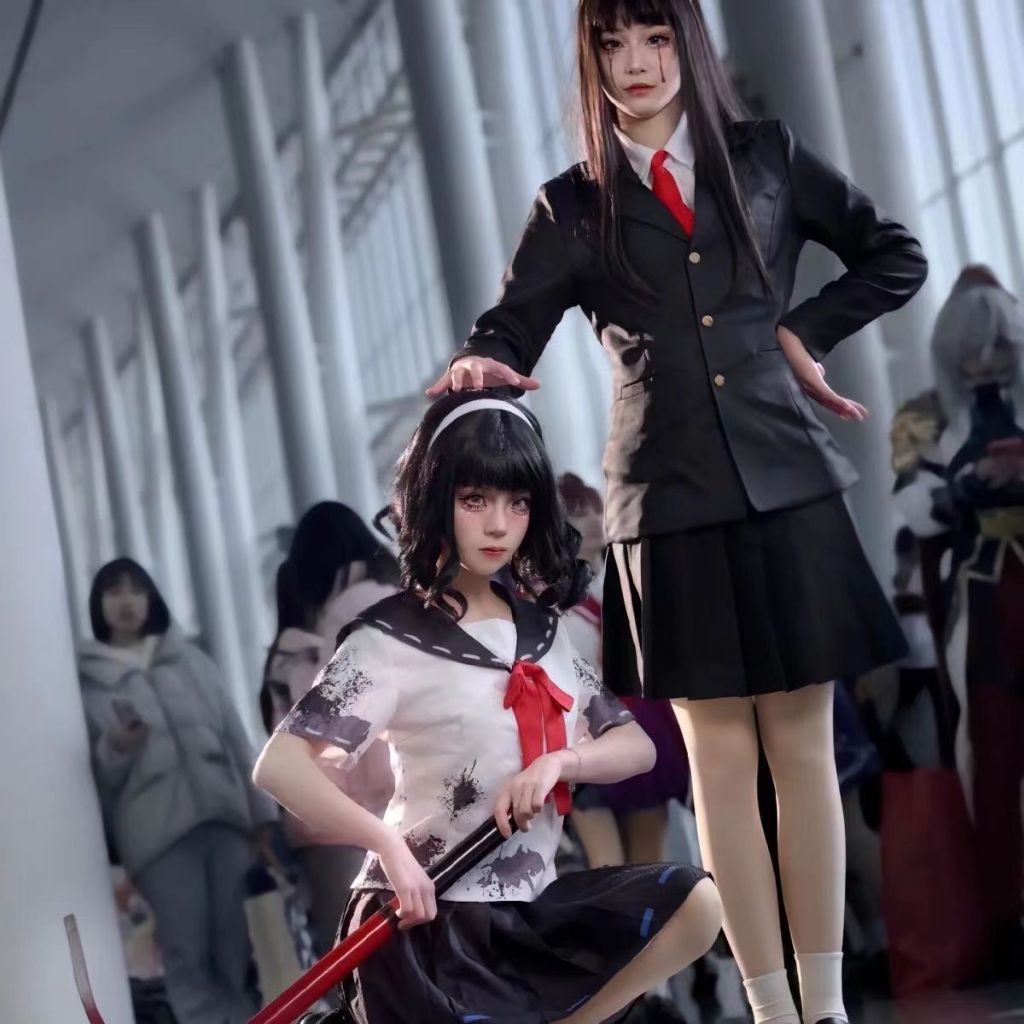 『臺灣出貨』 萬聖節服裝 川上富江cos服 第五人格cos 夢之女巫cos 信徒cos服 製服套裝 角色扮演 二次元