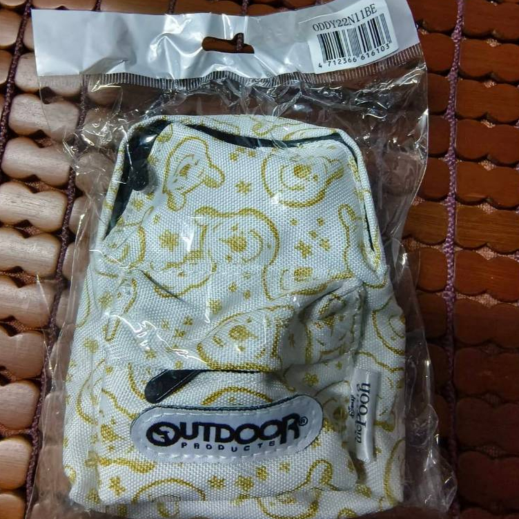 *迪士尼* Disney小熊維尼背包造型零錢包 米色小熊維尼零錢包 Disney & outdoor 聯名款
