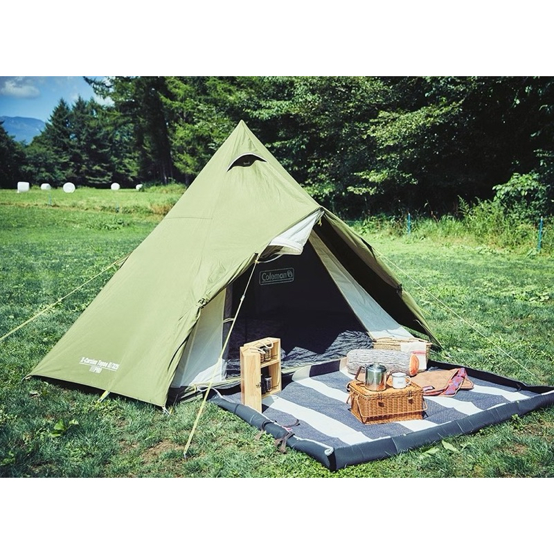 【贈同款天幕】Coleman 橄欖山印地安帳篷325/CM-38140金字塔帳 二手品