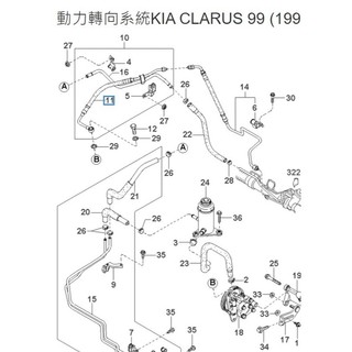 KIA CLARUS 動力高壓管(正)