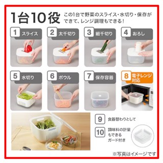 【NITORI宜得利-免運店家】NITORI宜得利代購10種用途日本蔬菜處理器食材處理器磨泥刨刀切片刨絲瀝水器切菜器
