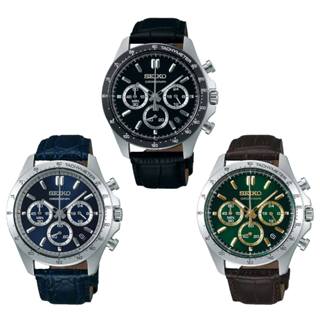 【SEIKO 三眼計時手錶】日本限定皮帶款SBTR017/019/021