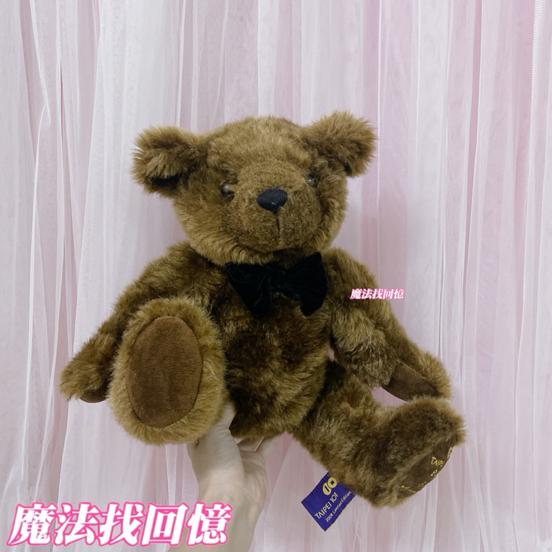 D15箱 2008年 TAIPEI 101泰迪熊 台北101小熊 娃娃 玩偶 早期 復古