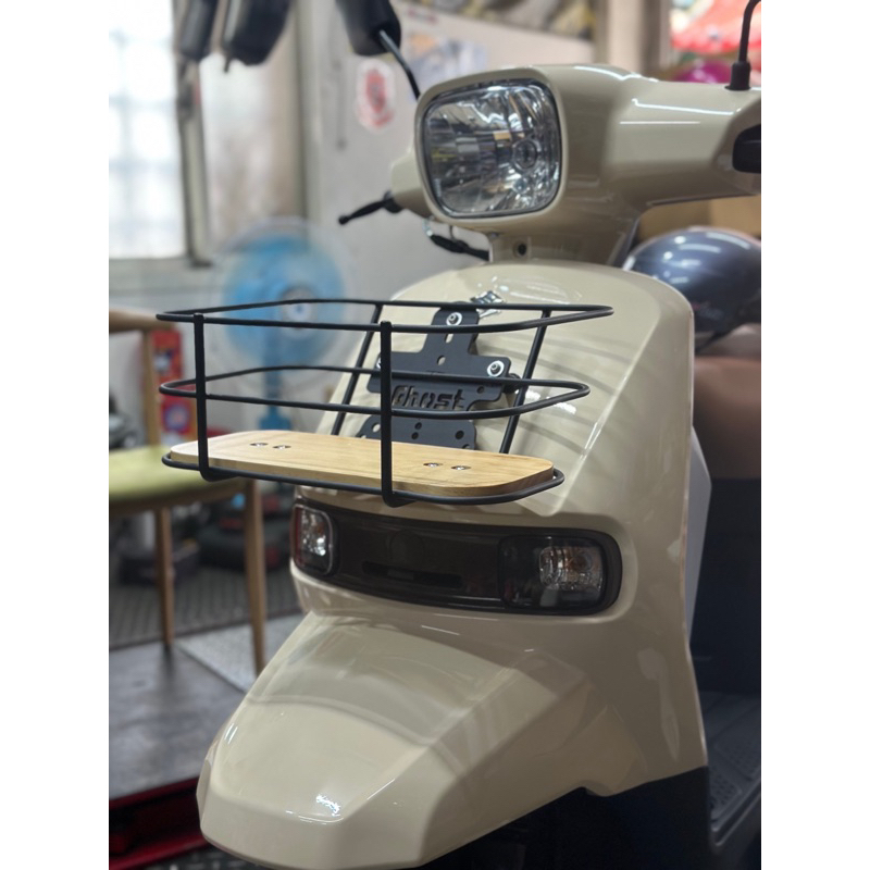 「祥盛機車精品」GHOST SUZUKI SUI 書包架 文青 金屬 菜籃 SUZUKI SUI文青金屬菜籃 SUI菜籃