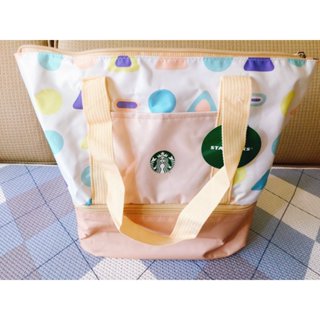 [正品] 星巴克 STARBUCKS 夏日風情購物保冷兩用袋 可保冷保溫 可當便當袋