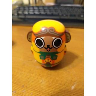 第2波出清特價 50..絕版 日本帶回..魔物獵人 艾路貓 艾露貓 不倒翁 Q版小公仔 展示品 無盒