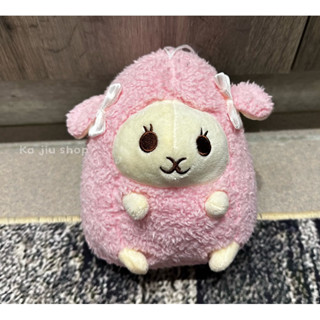 羊咩咩 約17cm 娃娃 捲毛 可愛羊羊 綿羊娃娃 動物娃娃 蝴蝶結 羊娃娃 玩偶 🌸8