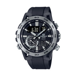 【CASIO】EDIFICE 碳纖維強化樹脂懸吊臂設計 X 藍芽連結不鏽鋼男錶 ECB-40P-1A 臺灣公司貨